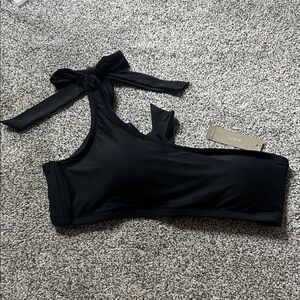 J Crew Swim Black Bow Bikini Top